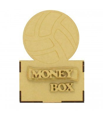 Laser Cut Small Money Box - Soccer Ball Design